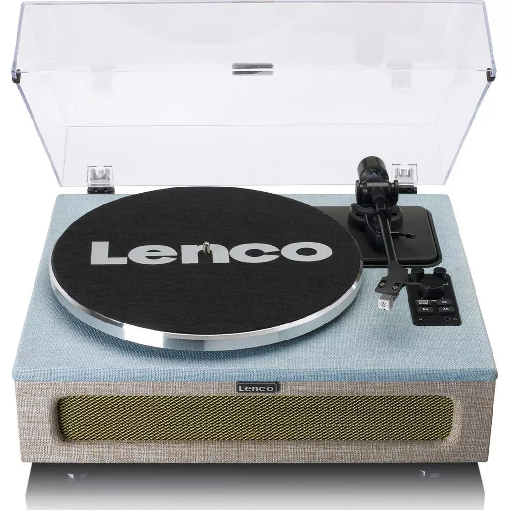 Lenco - LS-440 Plattenspieler,/beige, Blau