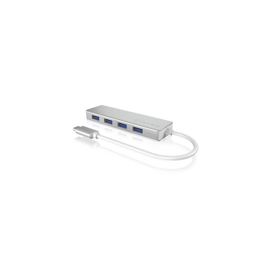 ICY Box  ICY BOX USB 3.0 Type-C Hub silver IB-HUB1425-C with 4 USB ports 