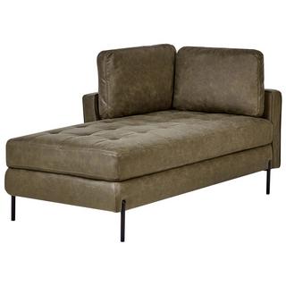 Beliani Chaise longue en Pelle sintetica Moderno REBAIS  