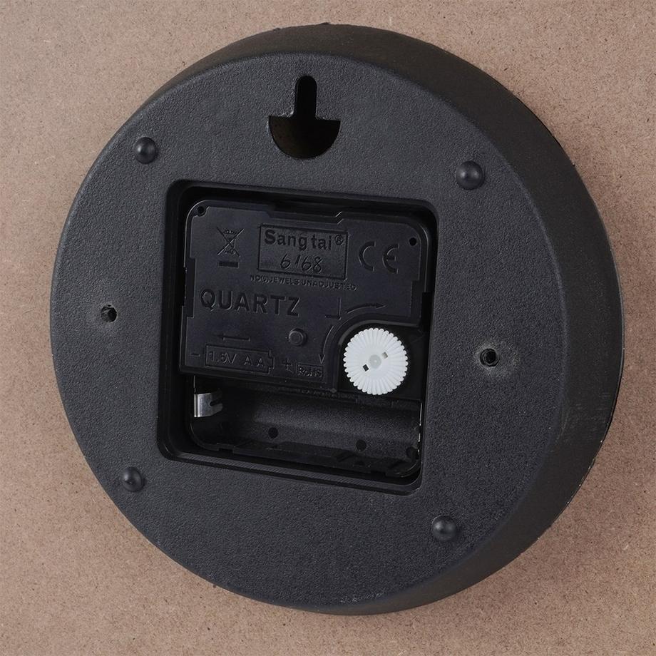 B2X  Stilvollee Wanduhr 40 cm aus MDF und Metall 