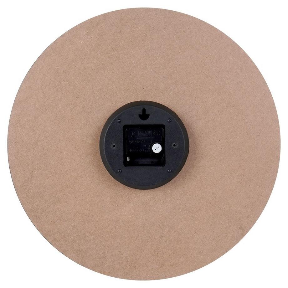 B2X  Stilvollee Wanduhr 40 cm aus MDF und Metall 