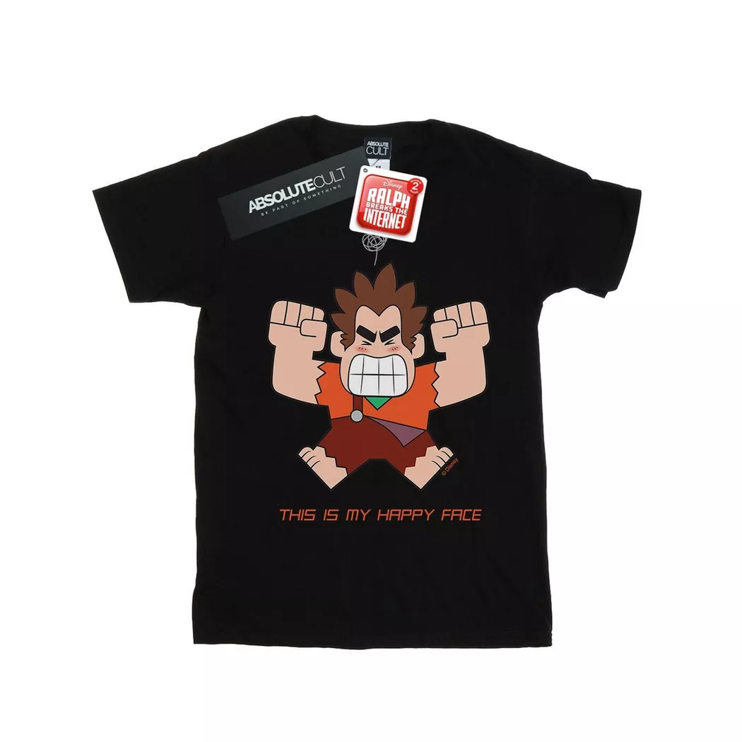 Disney - Wreck It Ralph TShirt, für Damen, Schwarz, Größe XL