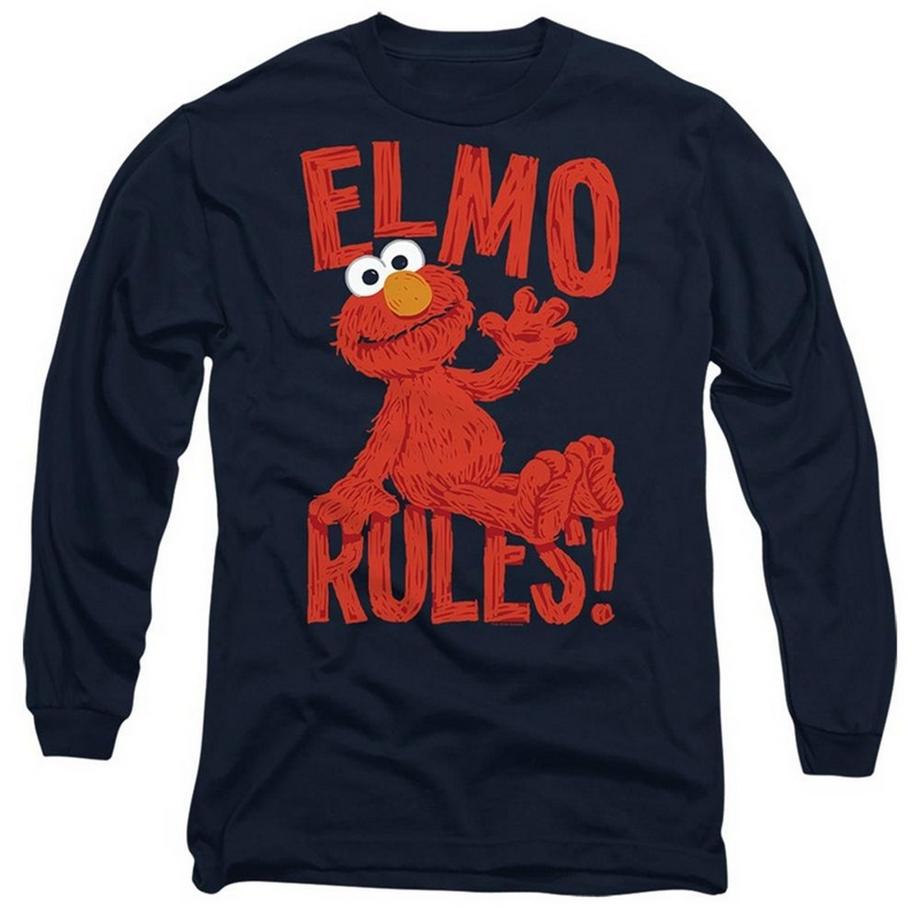T-ShirtManches Longues Motif Elmo Rules