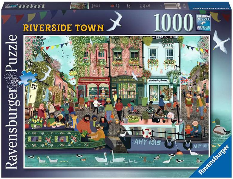 Ravensburger  Puzzle Riverside Town (1000Teile) 