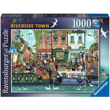 Puzzle Riverside Town (1000Teile)