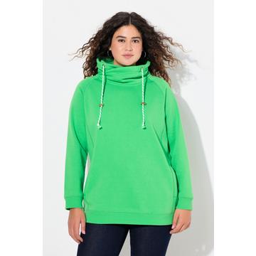 Sweatshirt, weiter Stehkragen, Taschen, Raglan-Langarm