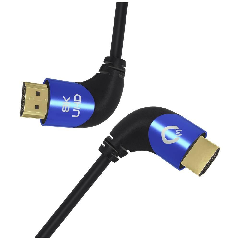 Oehlbach  Oehlbach shape Magic UHD 90 câble HDMI ultra-haute vitesse avec fiche mâle 90° 1 