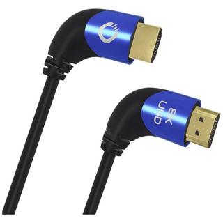 Oehlbach  Oehlbach shape Magic UHD 90 câble HDMI ultra-haute vitesse avec fiche mâle 90° 1 