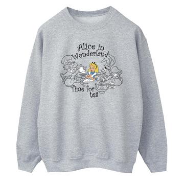 Alice In Wonderland Time For Tea Sweatshirt