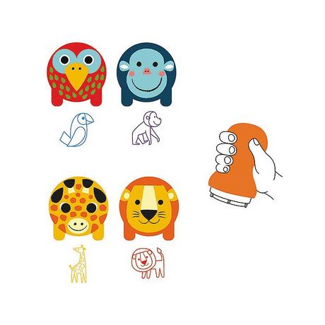 Djeco Tampons Tiere der Savanne  