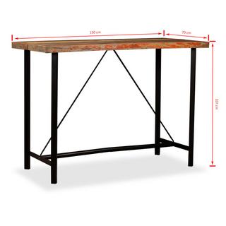 VidaXL Table de bar bois  