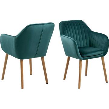 Chaise avec accoudoirs Milano vert flashy