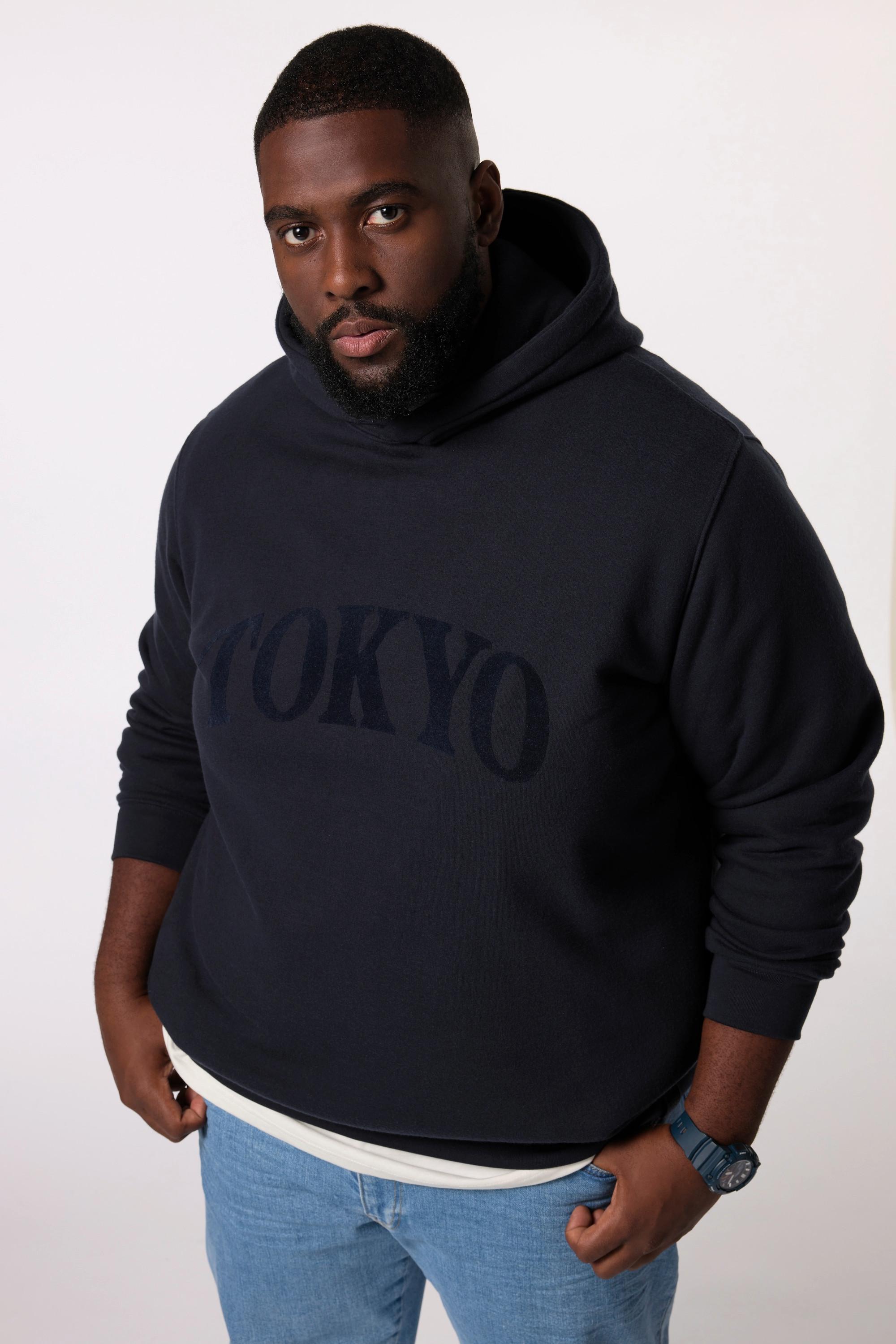 Sthuge Maglia con cappuccio Oversize Stampa Floccata  