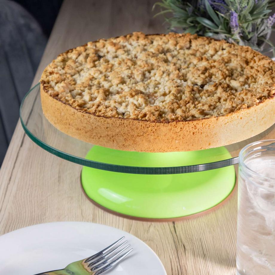 Intirilife Intirilife Kuchenplatte drehbarer Tortenständer mit rutschfestem Standfuß  