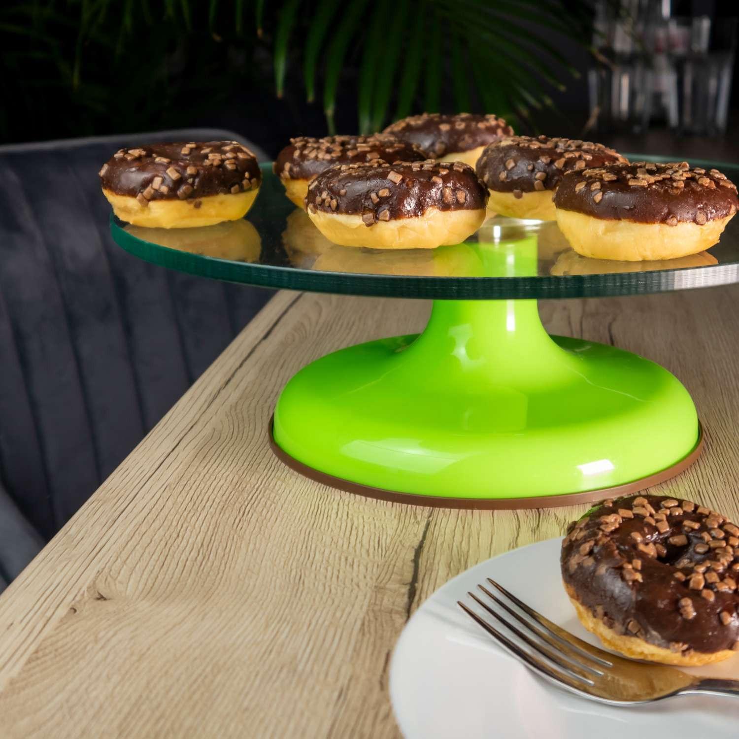 Intirilife Intirilife Plateau à Gâteau Pivotant avec Base Antidérapante  