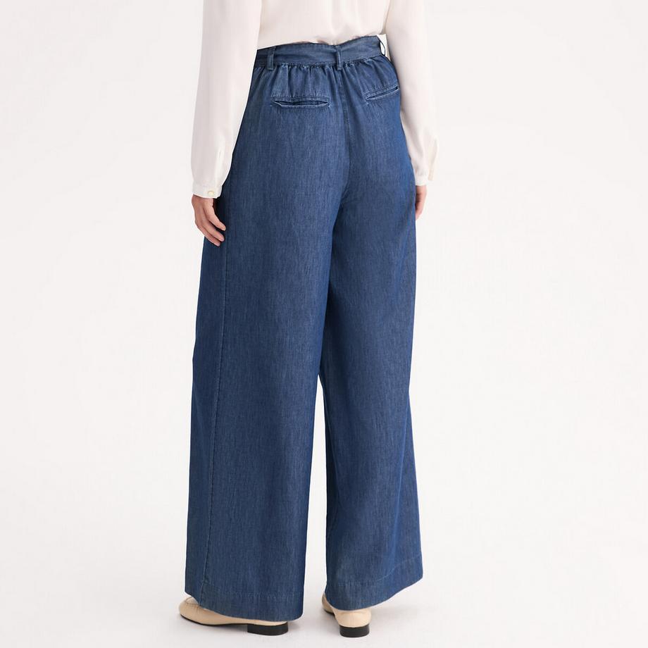 La Redoute Collections Weite Jeans aus Light Denim  