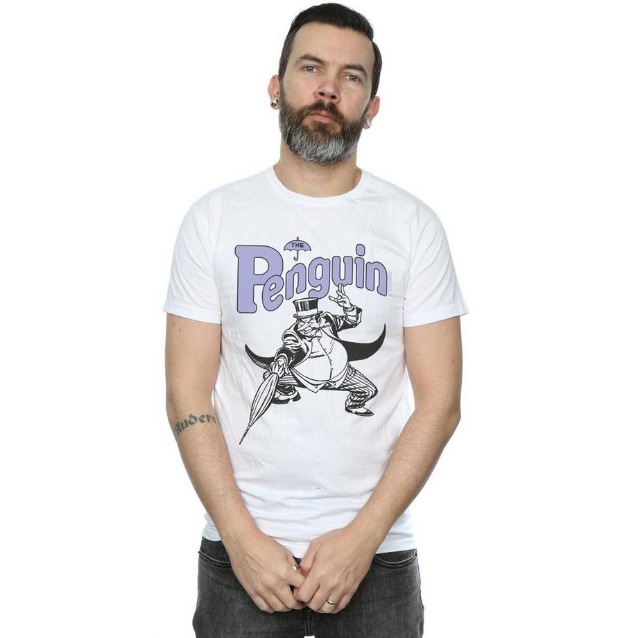 DC COMICS Penguin Mono Action Pose T-Shirt  