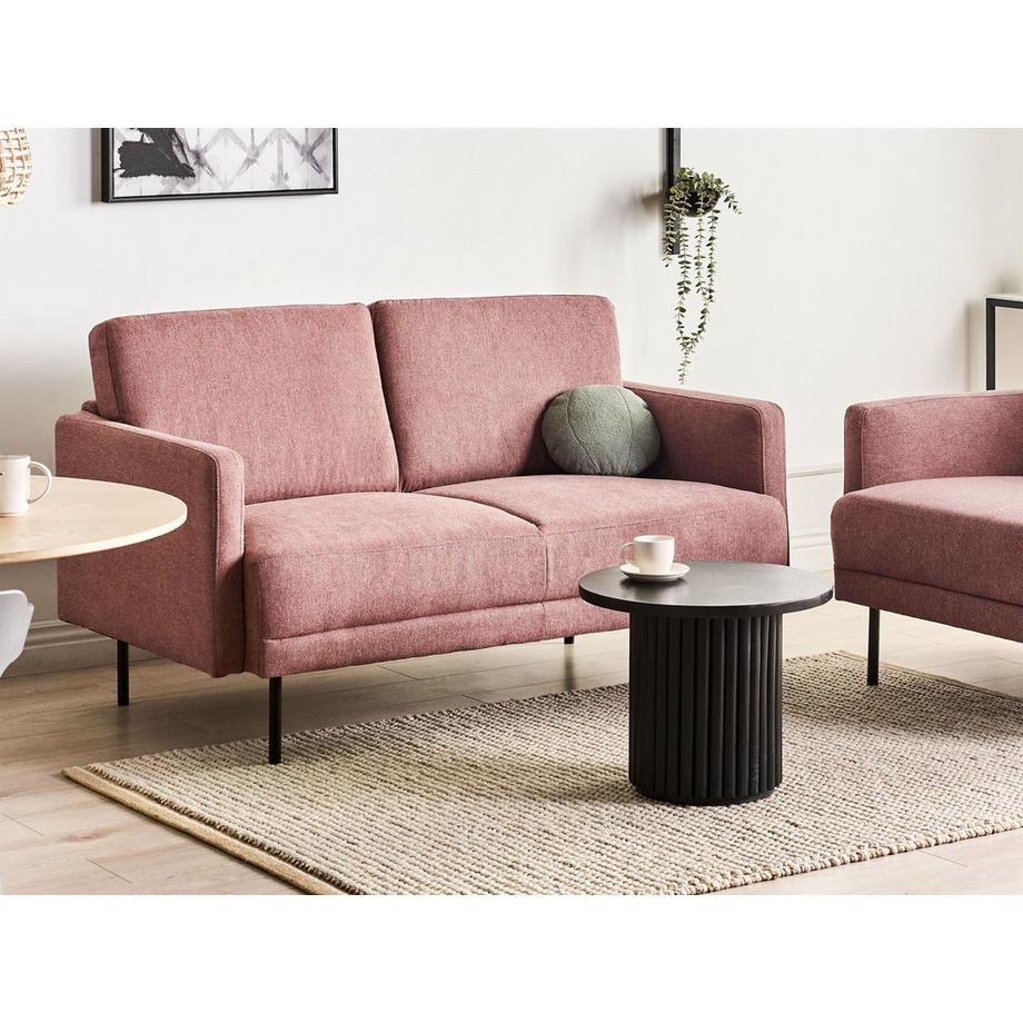 Beliani 2 Sitzer Sofa aus Stoff Minimalistisch BREDA  