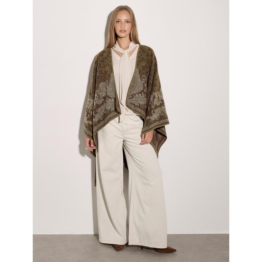 APRICOT Cape-couverture à bordure paisley  