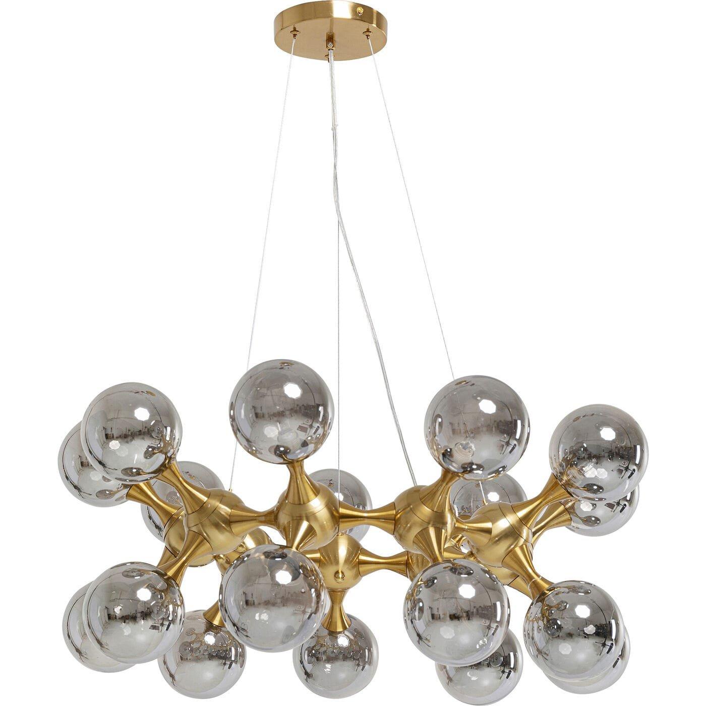 KARE Design Lampe à suspension Atomic Balls Laiton rond 74  