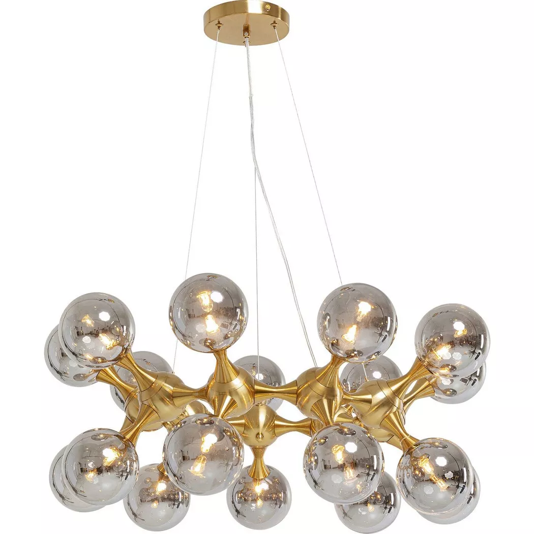 KARE Design – Hängeleuchte Atomic Balls Brass rund 74, One Size, Gold