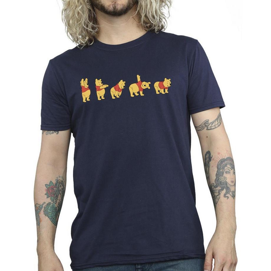 Disney Winnie l'Ourson T-Shirt Pose Yoga  