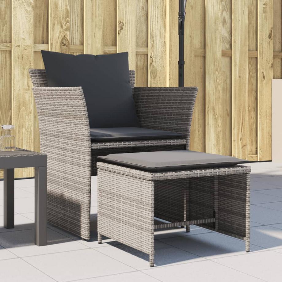 VidaXL Gartenstuhl rattan  