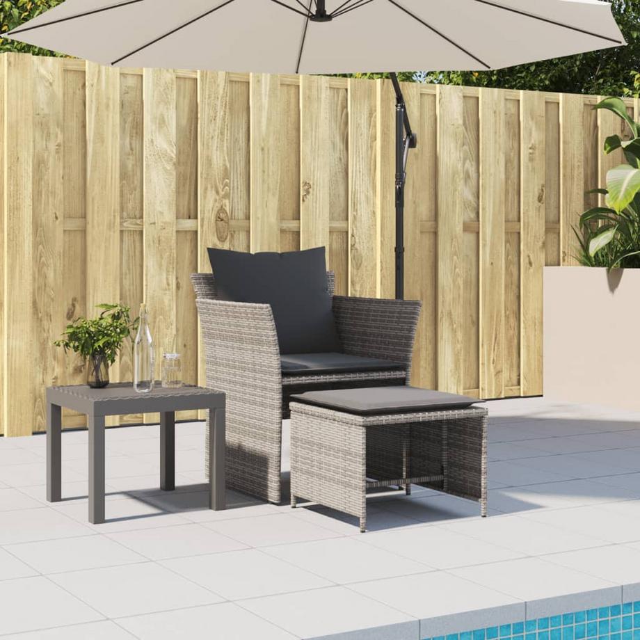VidaXL Gartenstuhl rattan  