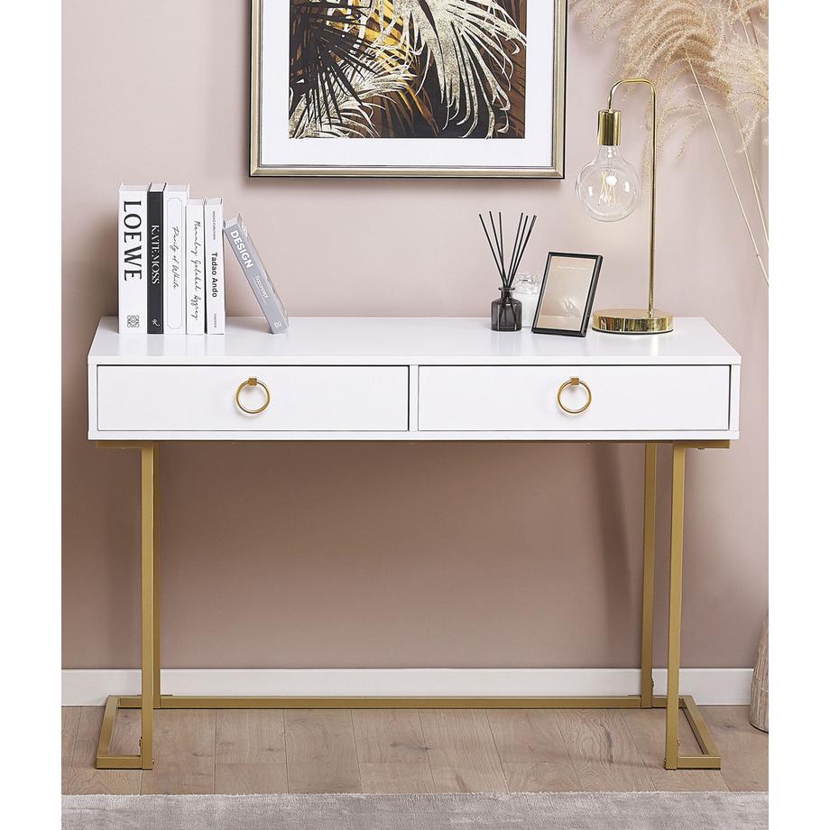 Beliani Tavolino consolle en Fibra a media densità (MDF) Glamour WESTPORT  