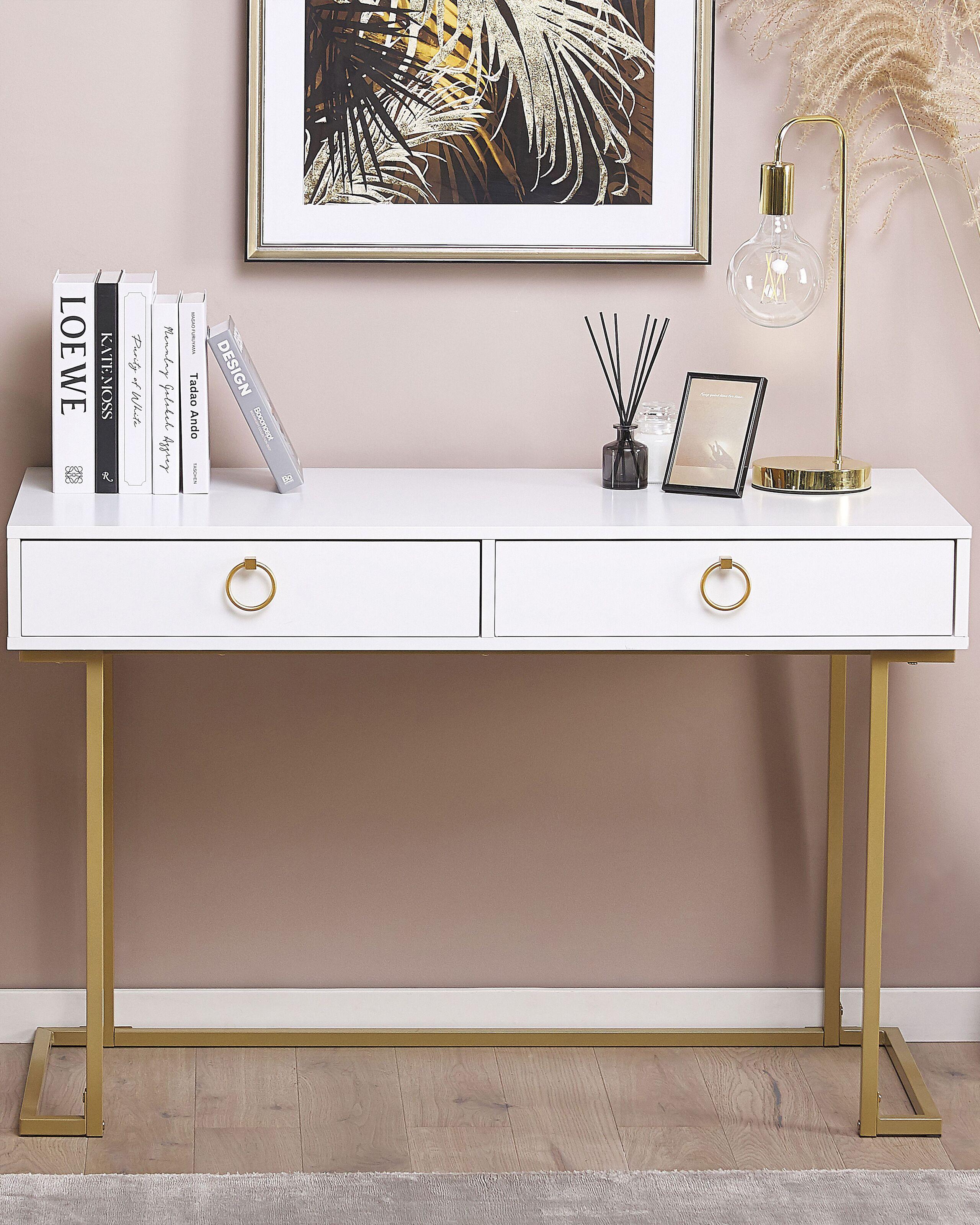 Beliani Konsolentisch aus MDF-Platte Glamourös WESTPORT  