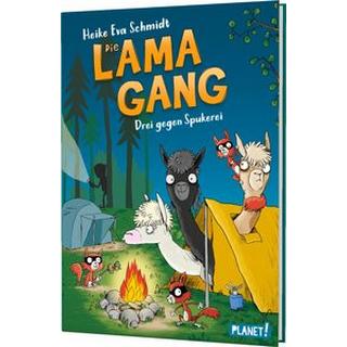 Die Lama-Gang. Mit Herz & Spucke 3: Drei gegen Spukerei Schmidt, Heike Eva; Renger, Nikolai (Illustrationen) Copertina rigida 