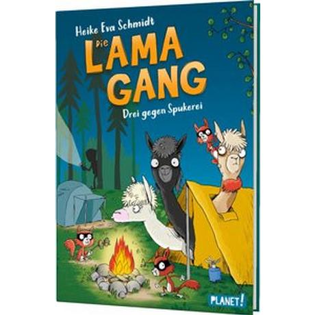 Die Lama-Gang. Mit Herz & Spucke 3: Drei gegen Spukerei Schmidt, Heike Eva; Renger, Nikolai (Illustrationen) Copertina rigida 