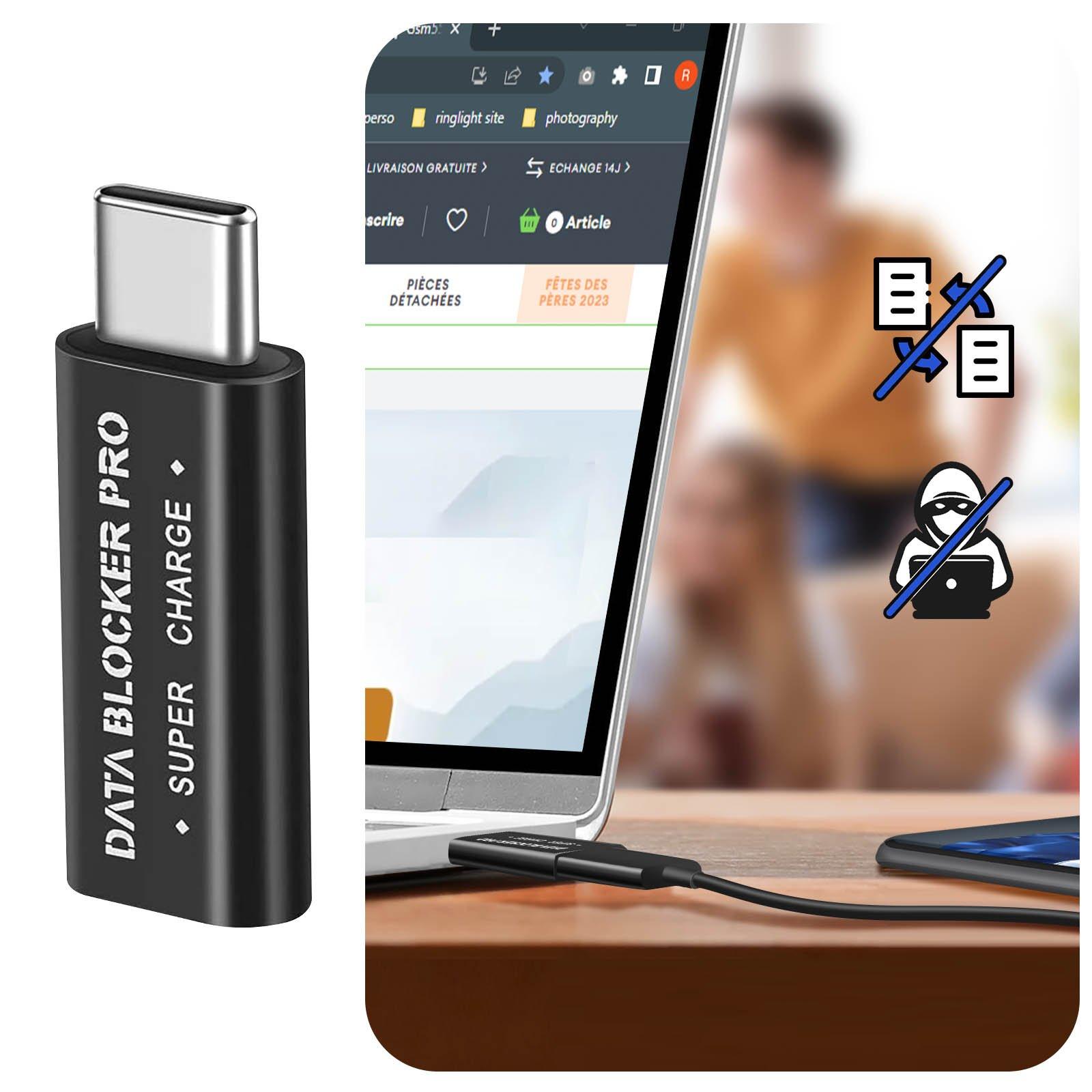 Avizar  Bloqueur de données USB-C, Data Blocker 