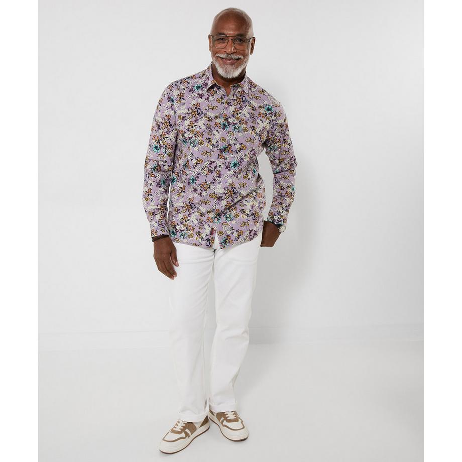 Joe Browns Langarmhemd mit durchgehendem Blumenmuster  