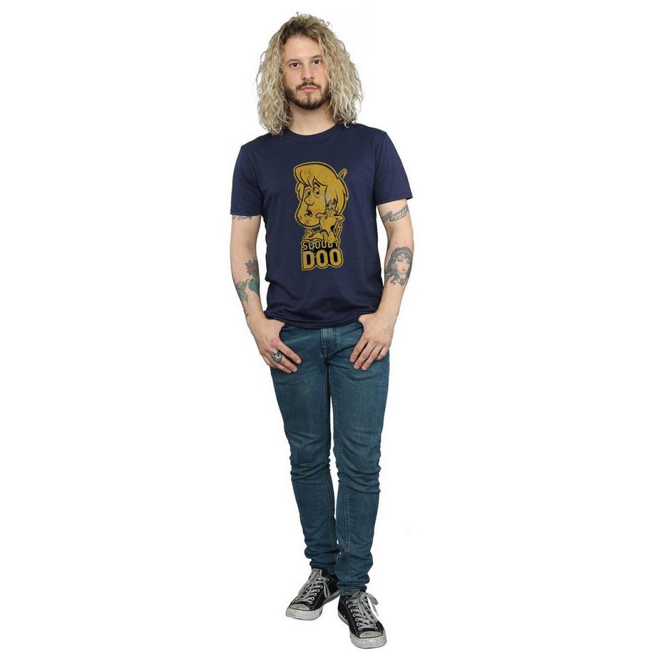 SCOOBY DOO Shaggy e Scooby T-Shirt Stampata  