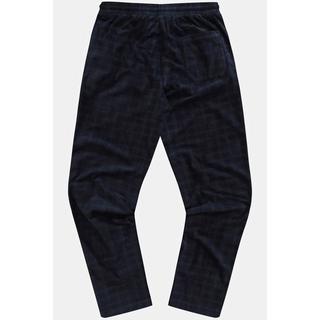 JP1880  Pantalon de pyjama Homewear, ceinture élastique et motif à carreaux, micropolaire, qualité OEKO-TEX 