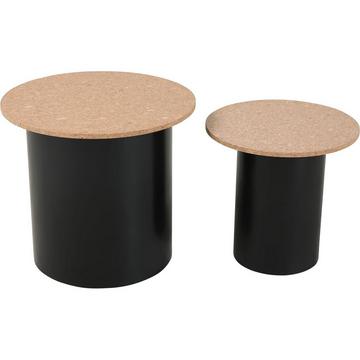 Table d'appoint Frabsta naturel 50 (lot de 2)