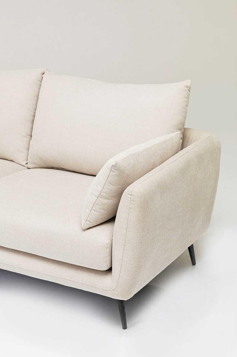 KARE Design Ecksofa Amalfi Links creme 275  