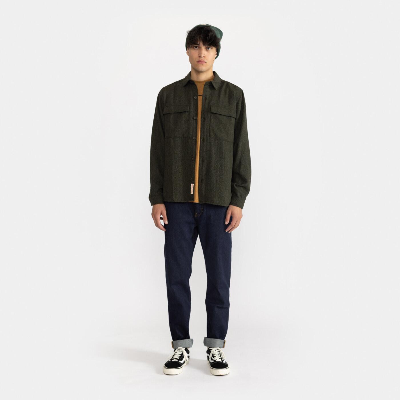 Revolution Utility Fischgräten Überhemd  