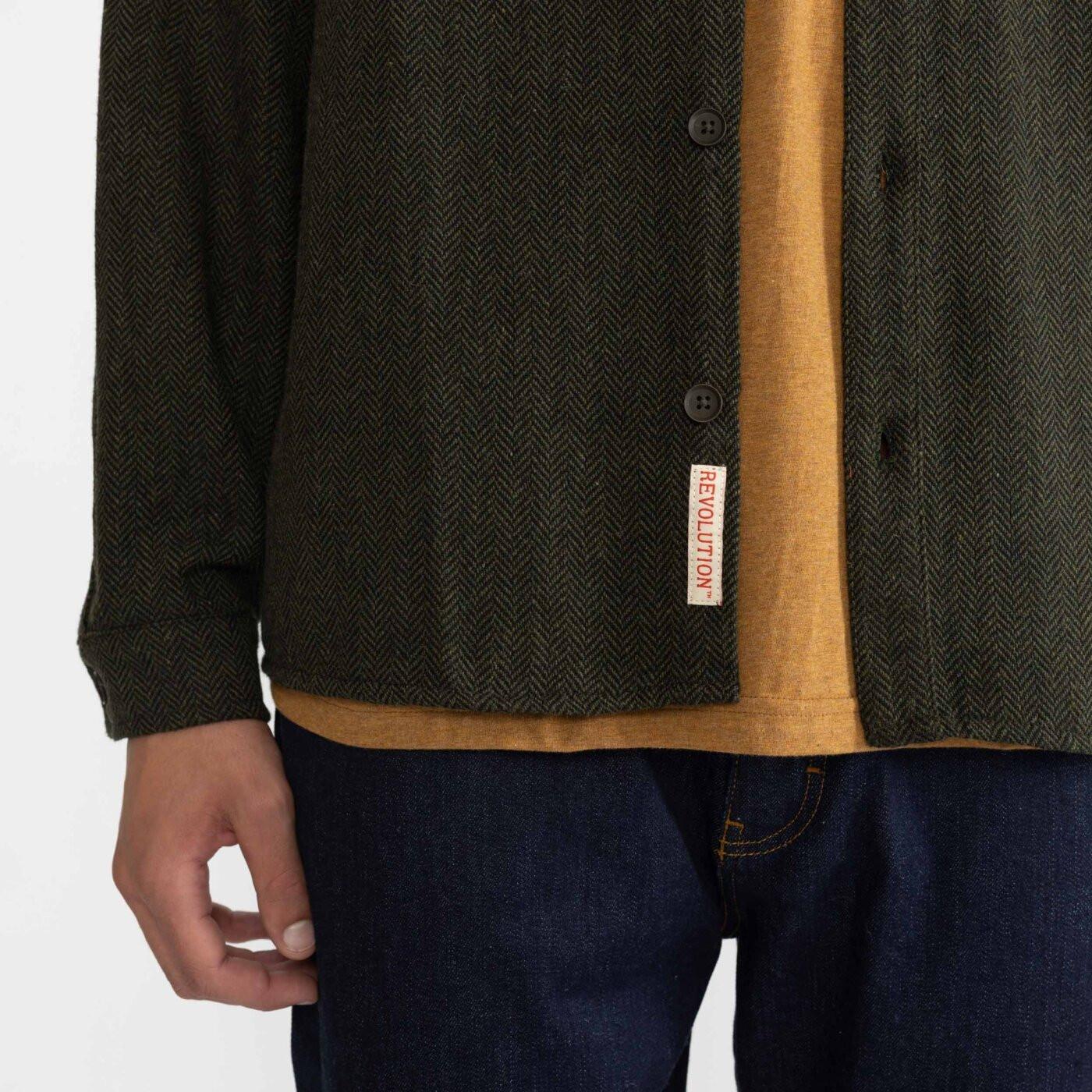 Revolution Utility Fischgräten Überhemd  