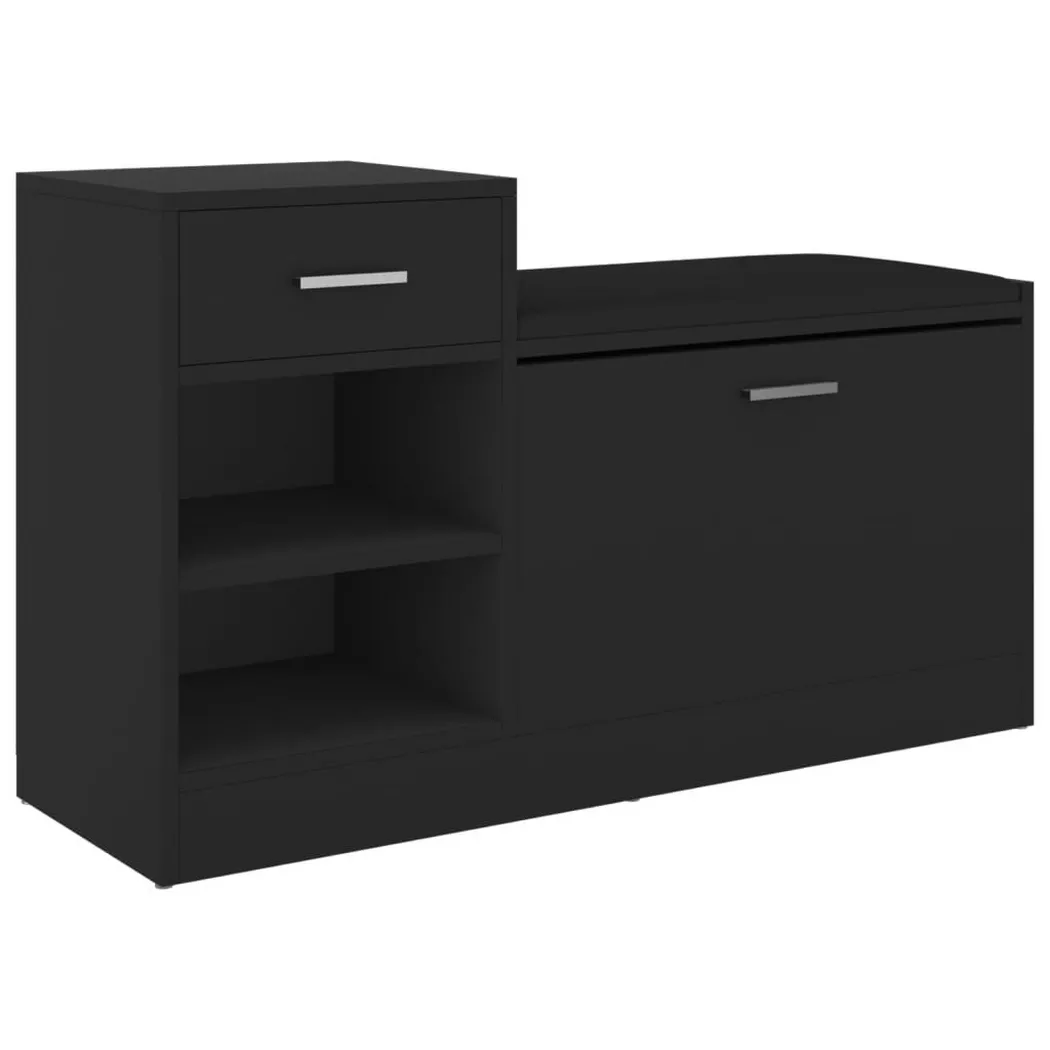 VidaXL - scarpiera Legno multistrato, One Size, Nero