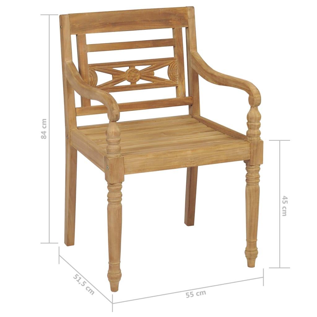 VidaXL sedia da giardino Teak riciclato  