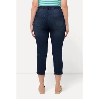 Ulla Popken  7/8-Jeggings Sienna, Elastikbund, Gürtelschlaufen 