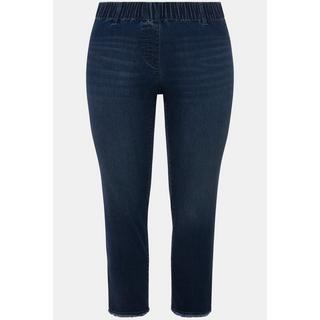 Ulla Popken  7/8-Jeggings Sienna, Elastikbund, Gürtelschlaufen 