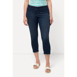 Ulla Popken  7/8-Jeggings Sienna, Elastikbund, Gürtelschlaufen 