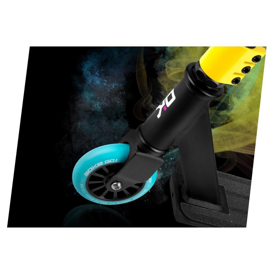 B2X  ANDIAMO! Monopattino Stunt giallo blu 