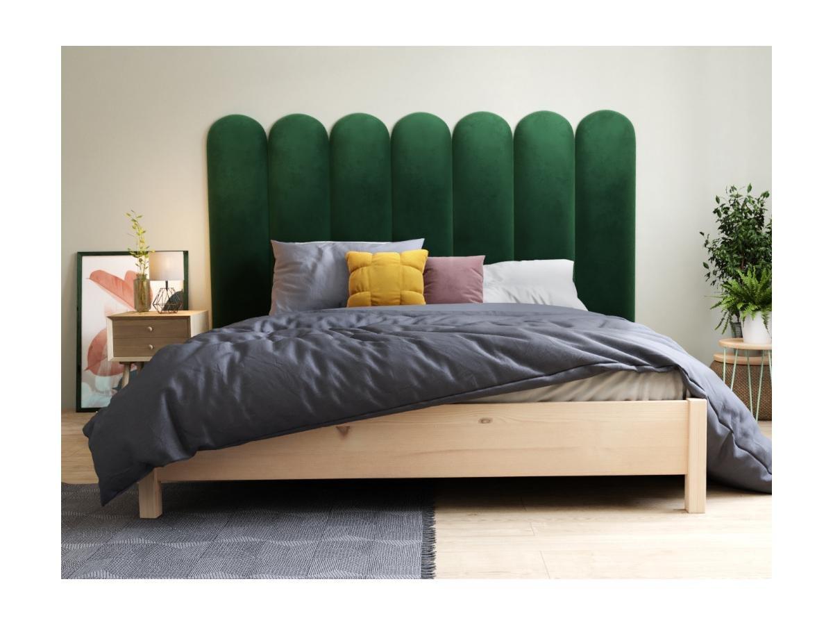 Vente-unique Wandpaneel BettKopfteil JAPI Samt  