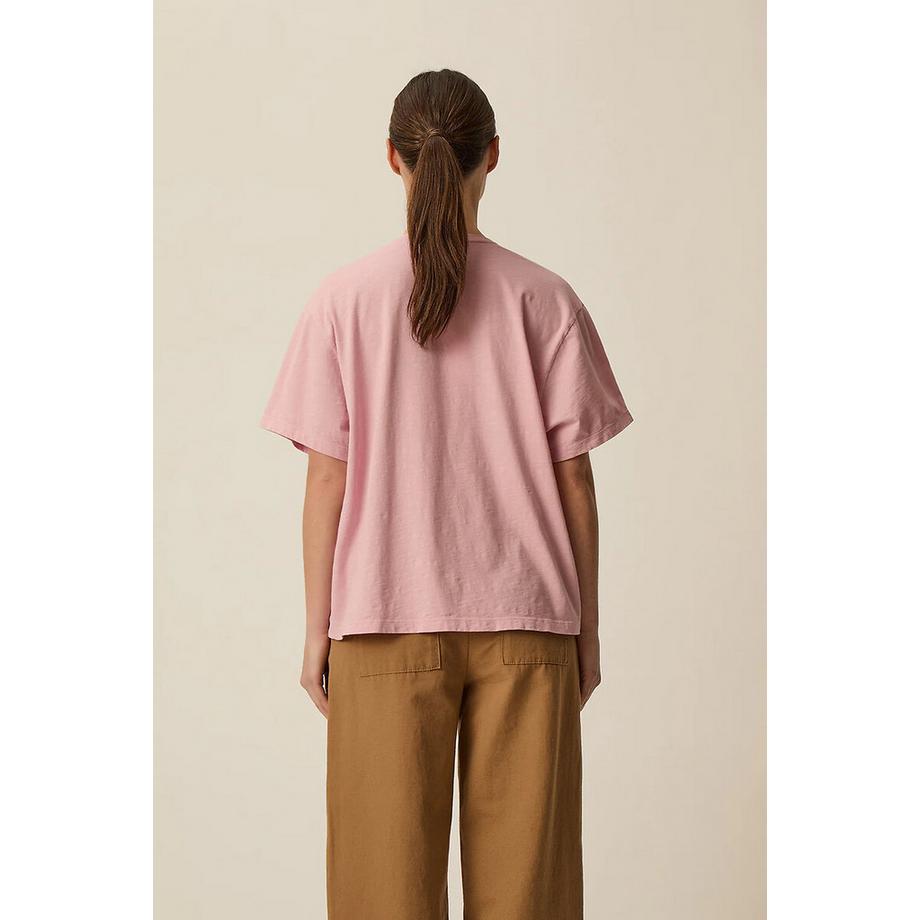 Des Petits Hauts ZAE V-Ausschnitt Kurzarm T-Shirt  