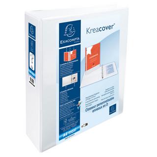 Exacompta Classeur PP personnalisable Kreacover - 2 anneaux en D 50mm - A4 maxi - x 10  