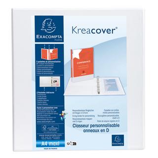 Exacompta Classeur PP personnalisable Kreacover - 2 anneaux en D 50mm - A4 maxi - x 10  